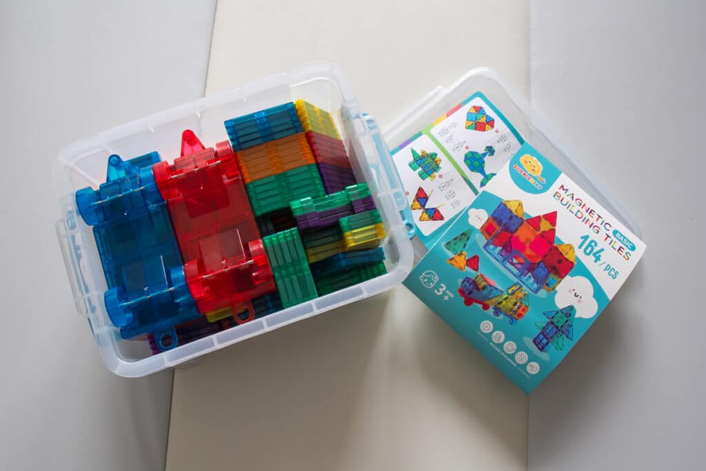 ScienceBaby磁力片-164片豪華組收納盒版-開箱