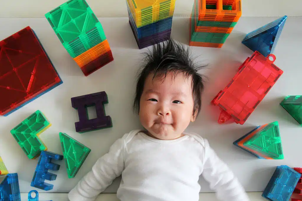 ScienceBaby磁力片-幼兒益智玩具推薦-steam教具-3-6個月嬰兒